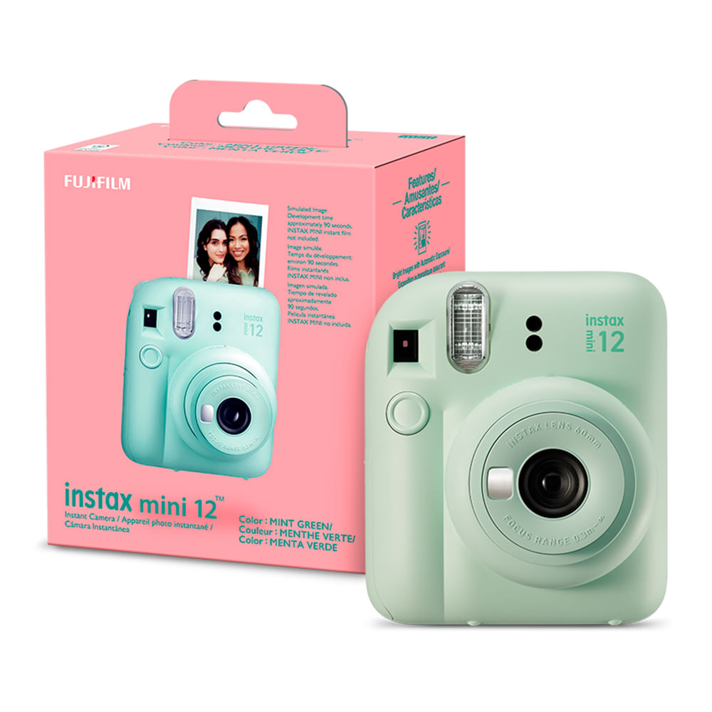 Imagen 2 del producto Combo: Cámara Fujifilm Instax Mini 12, lente 60mm, menta verde + Pack 10 + Estuche + ll cupón