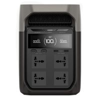 Estación de energía EcoFlow Delta 3 portátil, 1800W, 1024Wh, recargable, gris oscuro