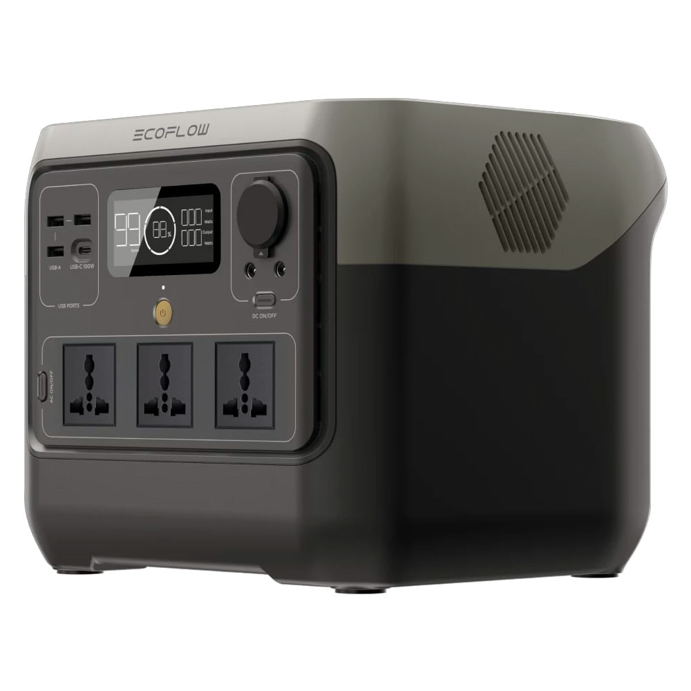 Imagen 2 del producto Estación de energía EcoFlow River 2 Pro portátil, 800W, 768Wh, recargable, gris oscuro