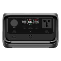 Estación de energía EcoFlow River 3 Plus portátil, 600W, 286Wh, recargable, negro