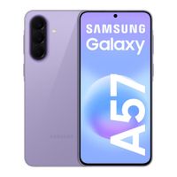 Celular Samsung Galaxy A57 5G 256GB, 8GB RAM, cámara trasera 50MP y frontal 12MP, 6.7'', violeta claro