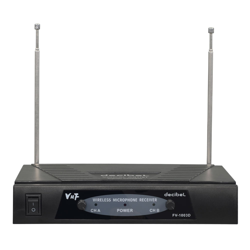 Imagen 2 del producto Reacondicionado: Micrófono inalámbrico Decibel FV-1003D frecuencia VHF, receptor base X2 mic