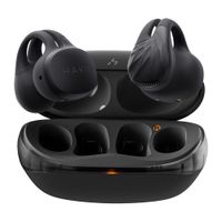 Audífonos bluetooth True Wireless Hakii Link, resistencia al agua IPX5, batería 5 horas con estuche de carga, negro