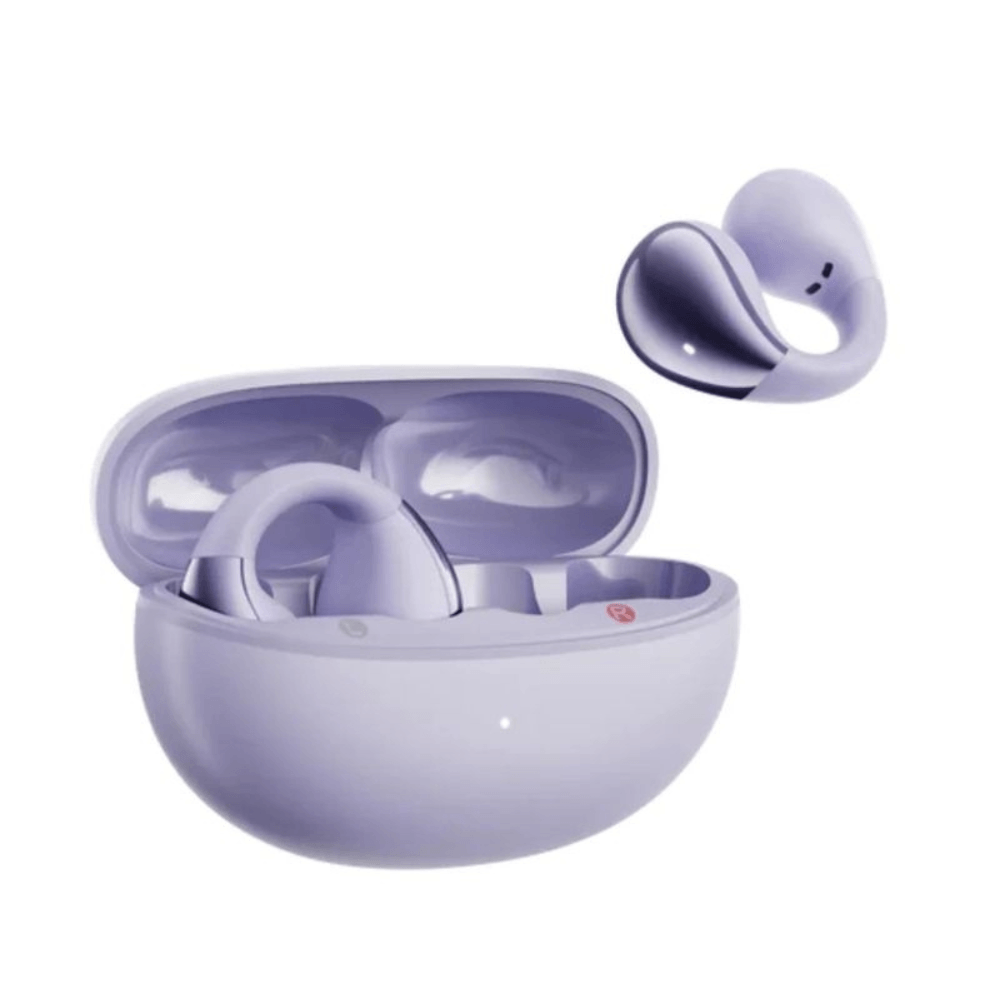 Audífonos Bluetooth True Wireless QCY Crossky C30, cancelación de ruido ENC, resistente al agua IPX4, hasta 25 horas con estuche de carga, lila