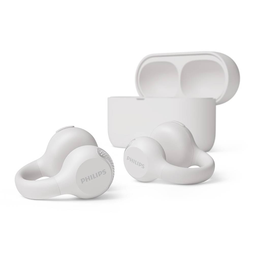 Imagen 1 del producto Audífonos bluetooth True Wireless Philips TAQ2000WT, resistencia al agua IPX4, batería hasta 28 horas, blanco
