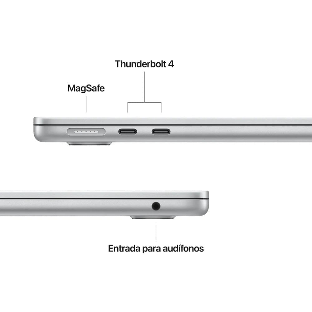 Imagen 2 del producto MacBook Air 13"" Chip M4, CPU 10 núcleos, GPU de 8 núcleos, 256GB SSD, 16GB RAM, macOS, silver