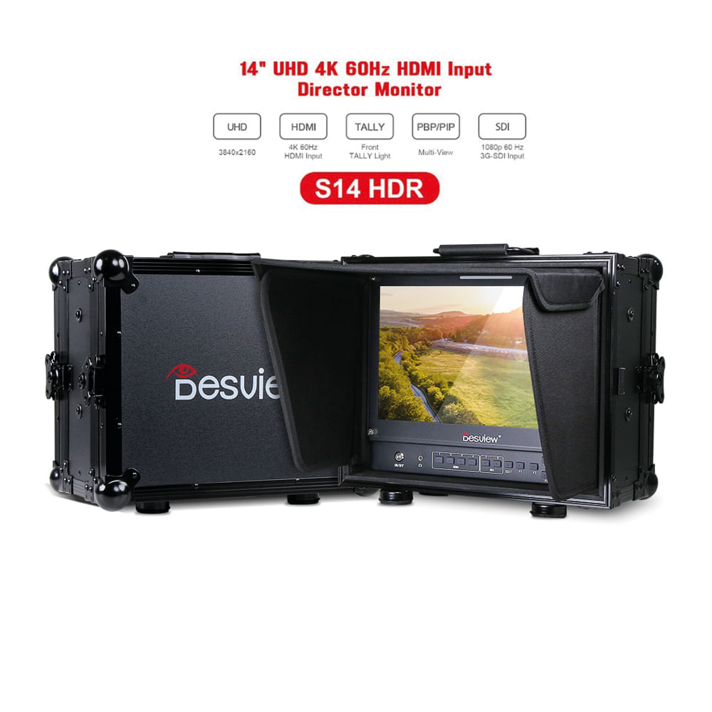 Imagen 2 del producto Monitor de director Desview SP14 HDR, resolución 4K UHD, negro