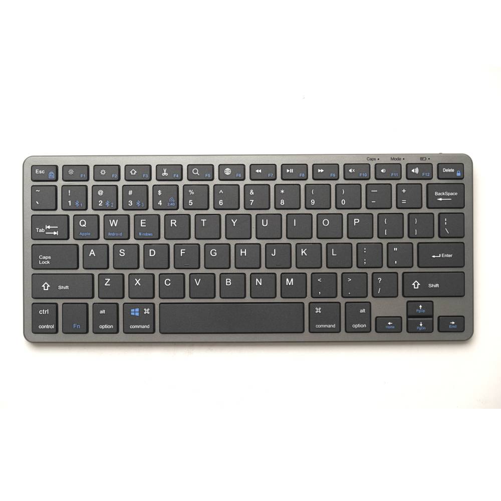 Teclado inalámbrico Coolbox Teraware recargable, Bluetooth, mecánico, idioma inglés, negro