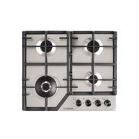 Encimera a gas SCollection 3120SOLCO063, 4 quemadores Italianos-SABAF, acero inoxidable, gris