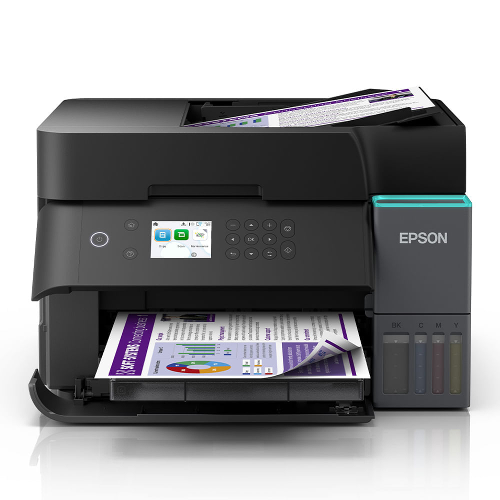 Impresora multifuncional Epson Ecotank L6370 , inyección de tinta, inalámbrica, Wi-Fi, con tanques recargables automatico