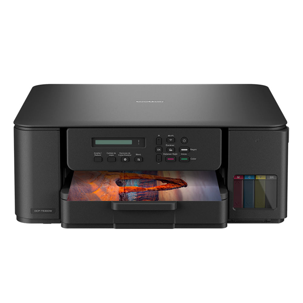 Imagen 1 del producto Impresora multifuncional Brother DCP-T530DW , inyección de tinta, inalámbrica, Wi-Fi, con tanques recargables