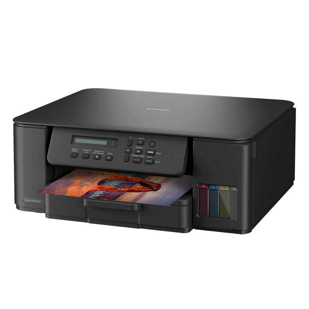 Imagen 2 del producto Impresora multifuncional Brother DCP-T530DW , inyección de tinta, inalámbrica, Wi-Fi, con tanques recargables