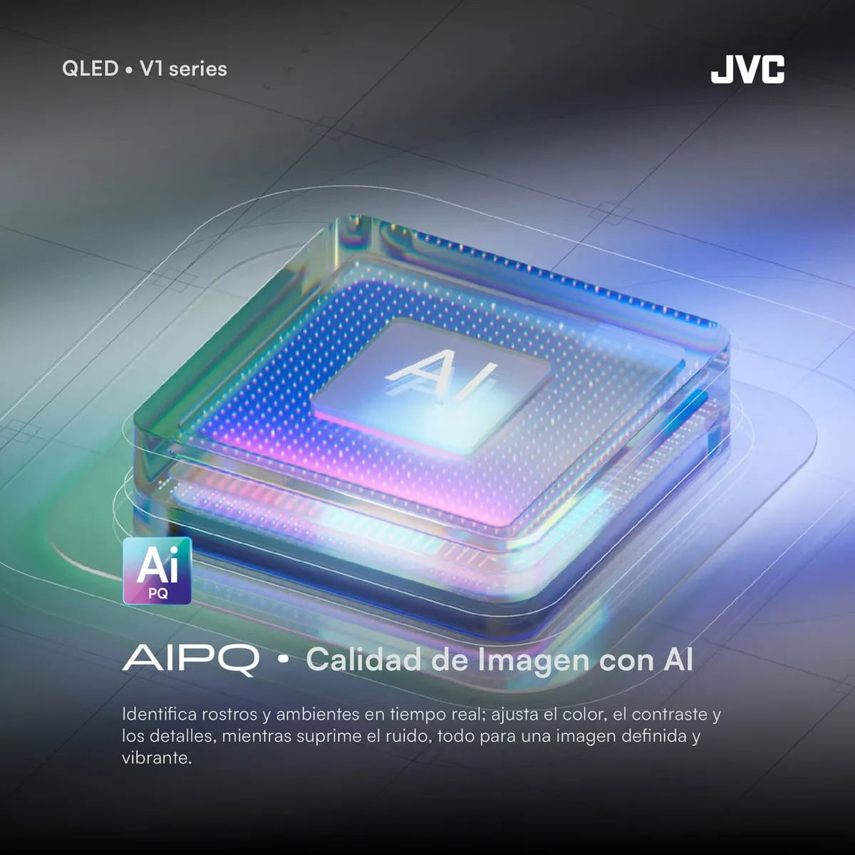 Imagen 2 del producto Smart TV JVC 50"" 4K UHD QLED Google TV LT-50KM758 2026