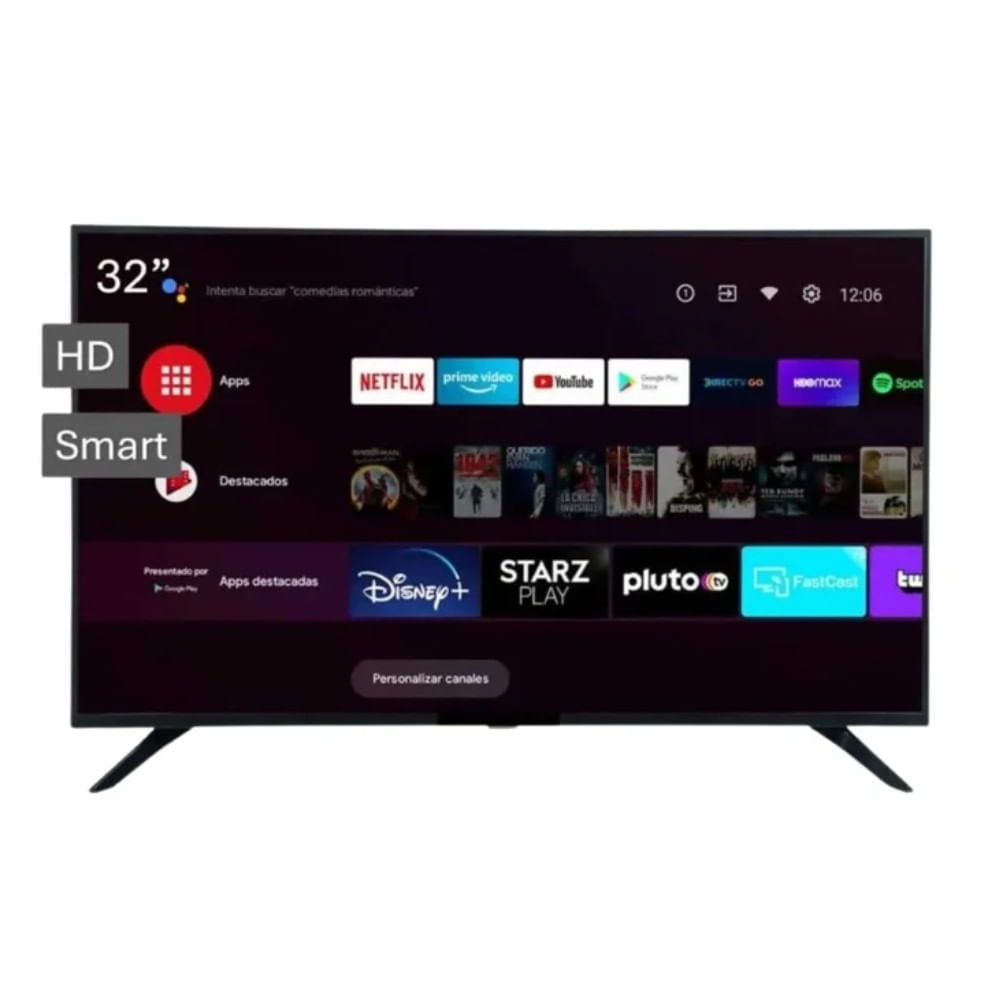 Imagen 2 del producto Smart TV Innos 32"" HD LED, Android TV integrado, Wi-Fi, S3201KU, 2025