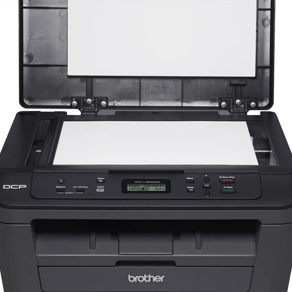 Imagen 2 del producto Impresora láser multifuncional  monocromática Brother DCP-L2540DW, inalámbrica, Wi-Fi, con cartuchos