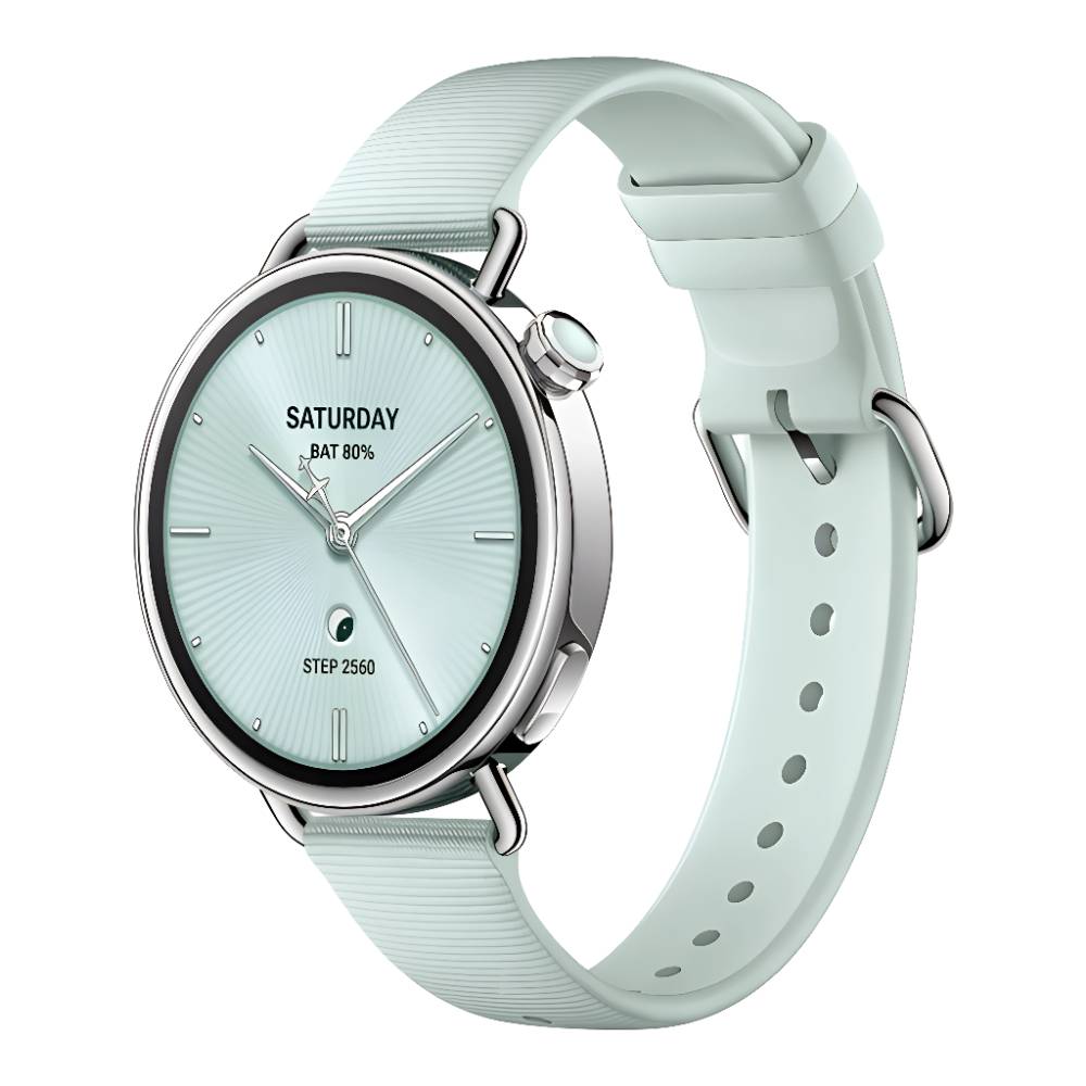 Smartwatch Xiaomi S4 pantalla 41mm/AMOLED, GPS, resistente al agua 5ATM, batería hasta 8 días, verde menta