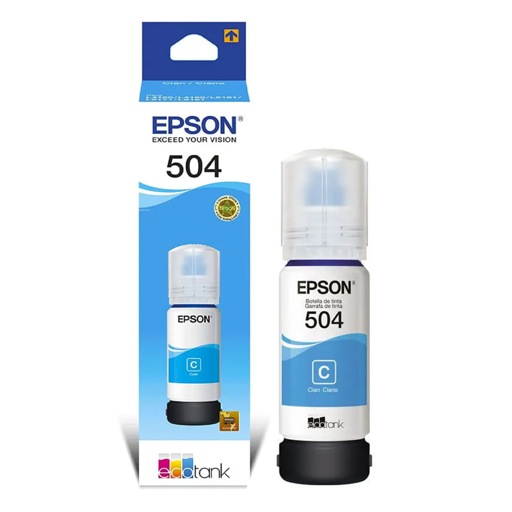 Imagen 2 del producto Tinta Epson T504220 cyan rinde hasta 7500 páginas