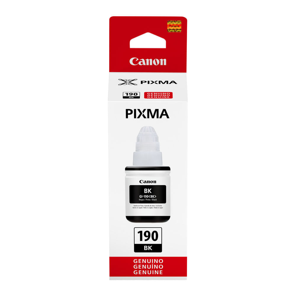 Imagen 1 del producto Tinta Canon GI-190 negro rinde hasta 7000 páginas