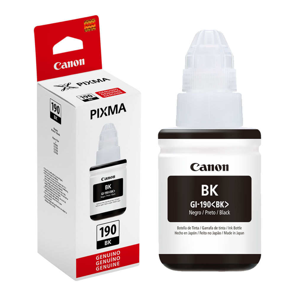Imagen 2 del producto Tinta Canon GI-190 negro rinde hasta 7000 páginas