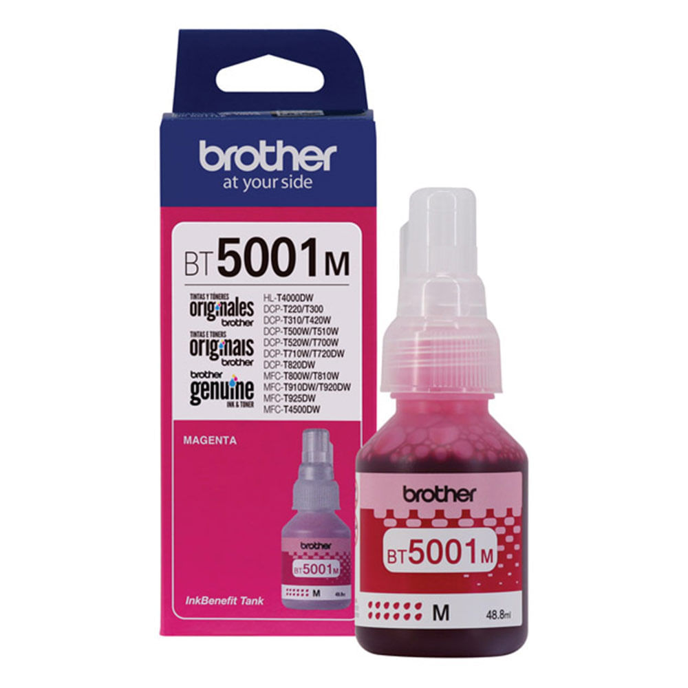 Imagen 2 del producto Tinta Brother BT5001M magenta rinde hasta 5000 páginas