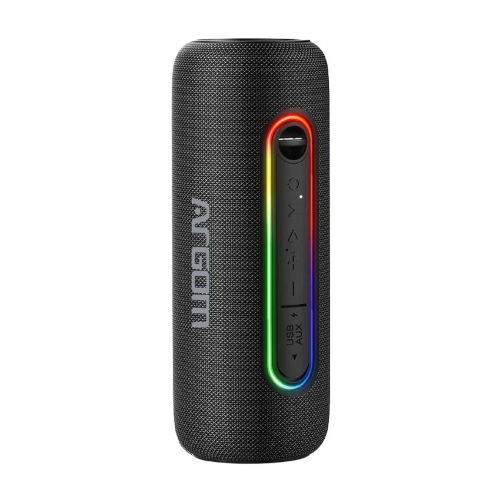 Parlante bluetooth ArgomTech Radyon X30 Beats ARG-SP-3121BK 10W, resistencia al agua IPX5, hasta 8 horas de reproducción, negro