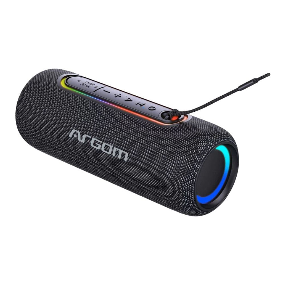 Imagen 2 del producto Parlante bluetooth ArgomTech Radyon X30 Beats ARG-SP-3121BK 10W, resistencia al agua IPX5, hasta 8 horas de reproducción, negro
