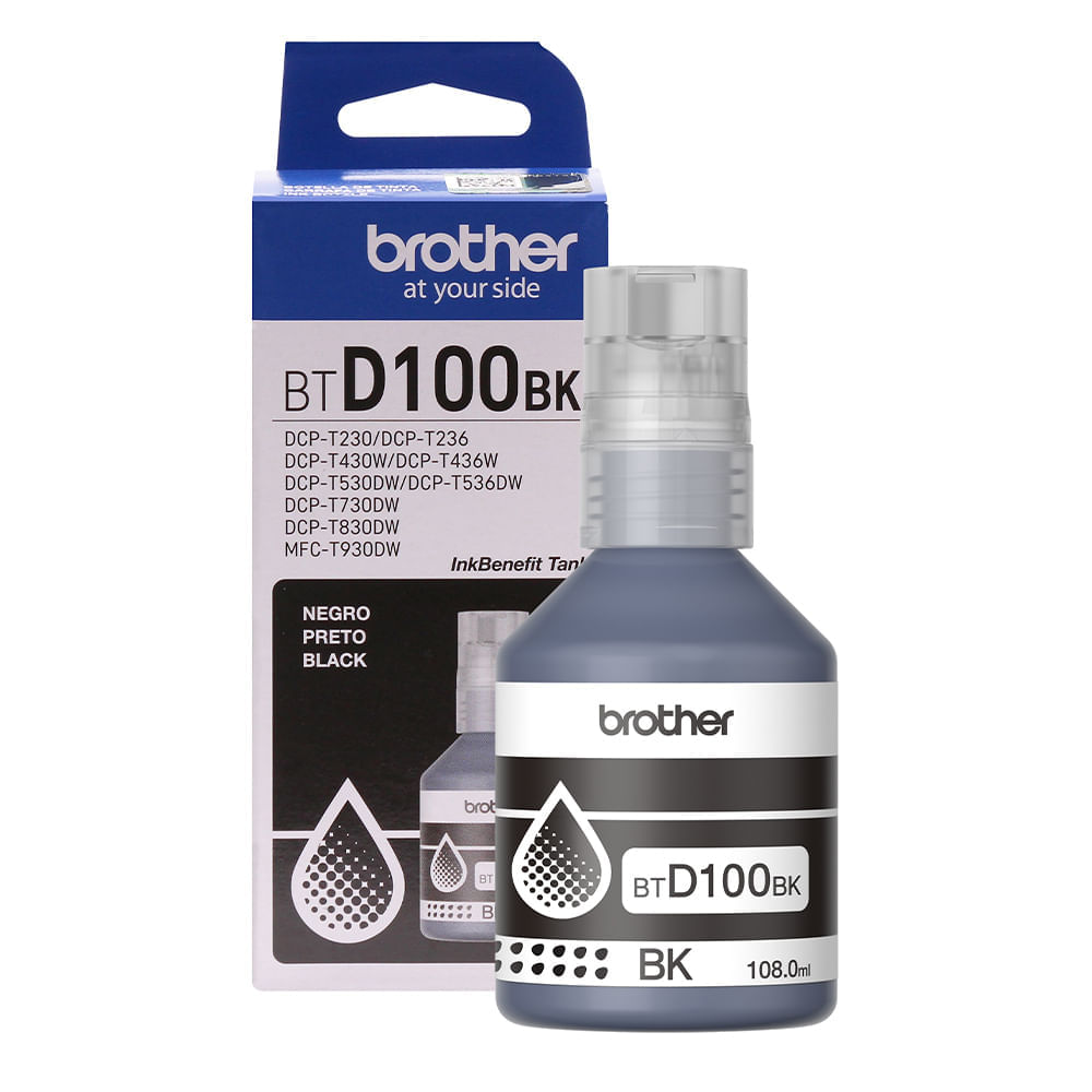 Imagen 2 del producto Tinta Brother BTD100BK negra rinde hasta 7500 páginas