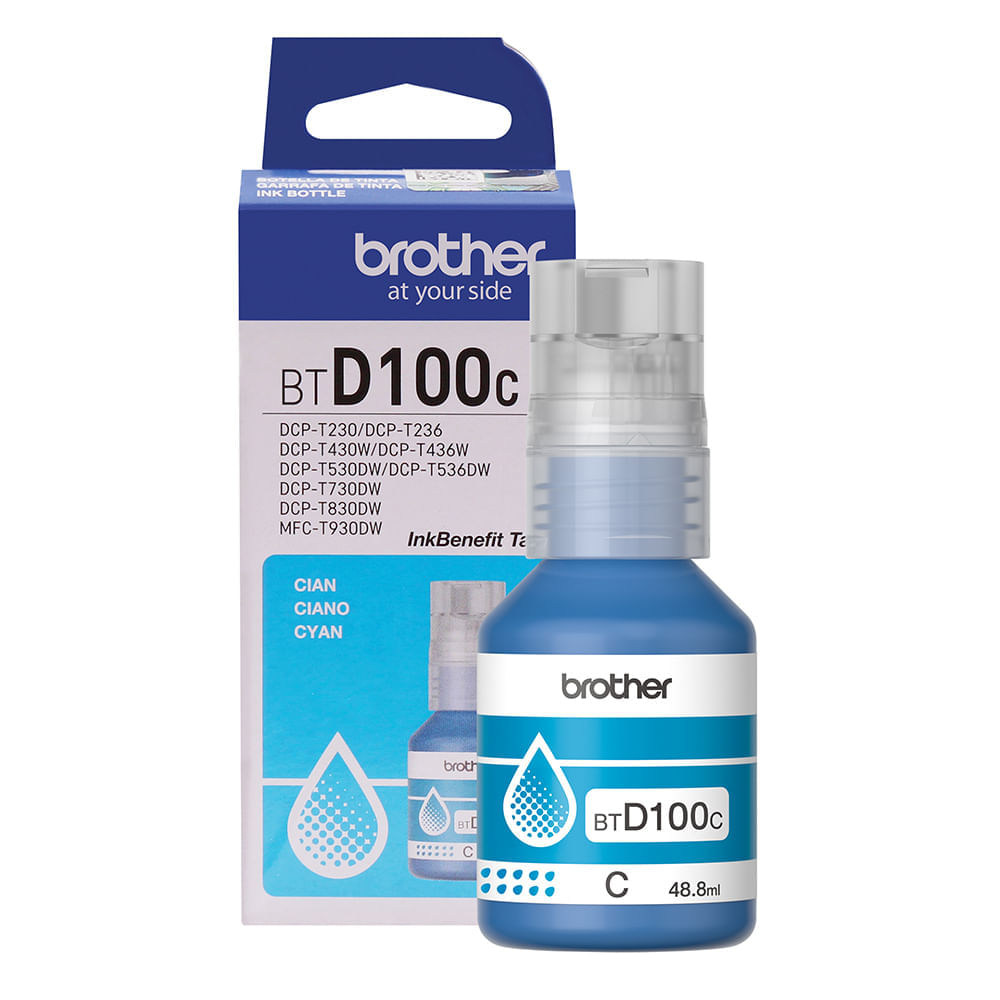 Imagen 2 del producto Tinta Brother BTD100C cian rinde hasta 5000 páginas