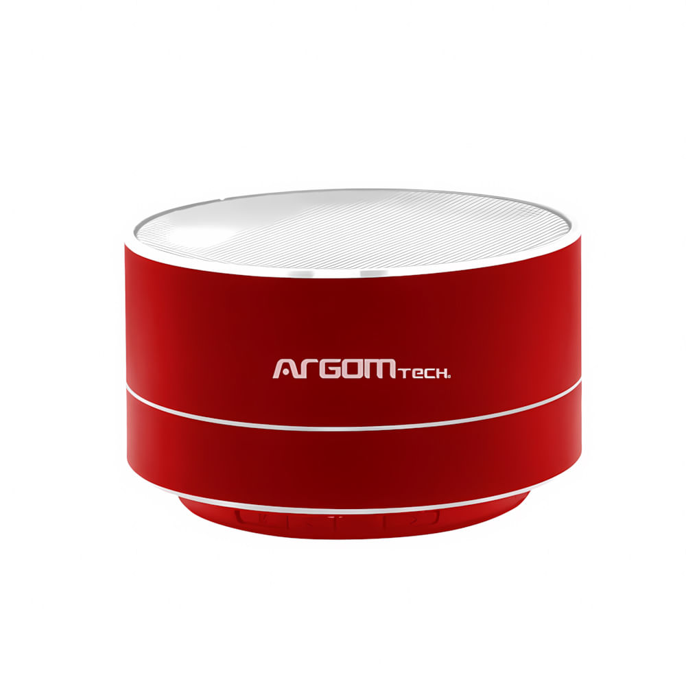 Parlante bluetooth ArgomTech Cyclone ARG-SP-2803RD 3W, hasta 8 horas de reproducción, rojo