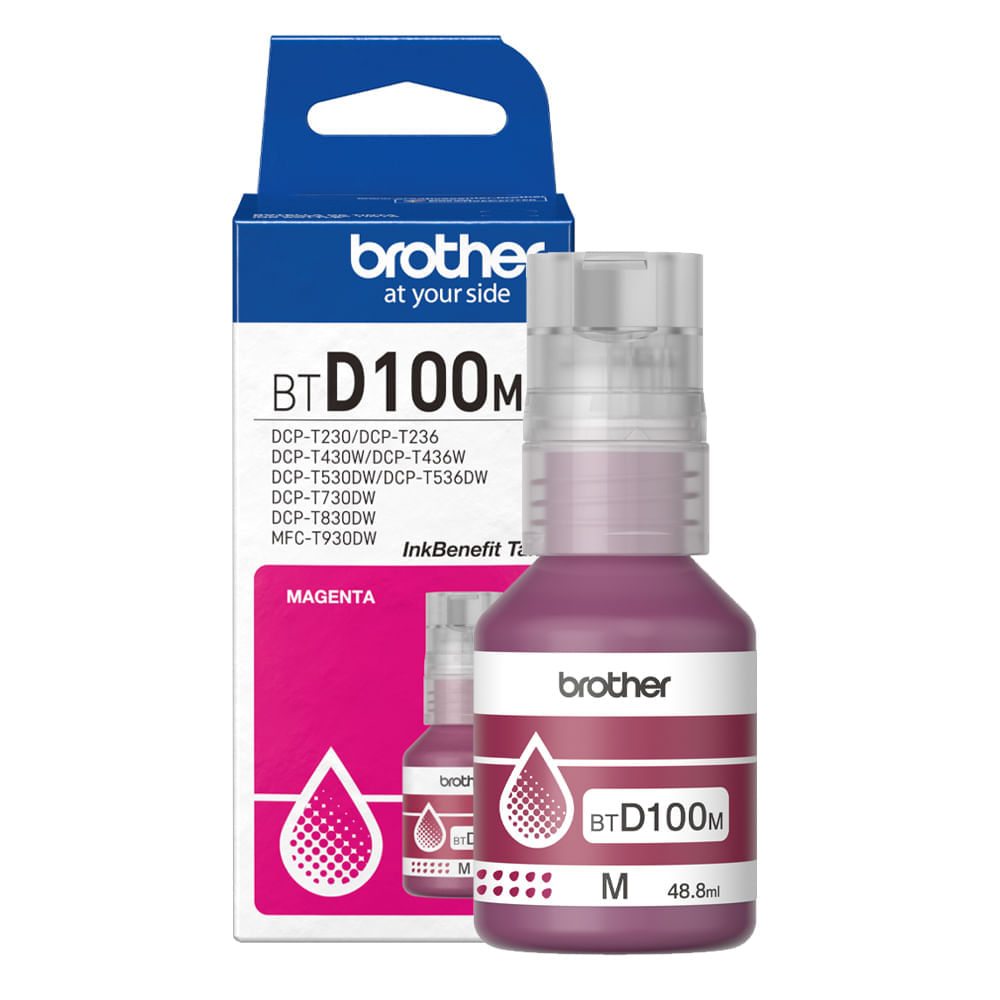 Imagen 2 del producto Tinta Brother BTD100M magenta rinde hasta 5000 páginas