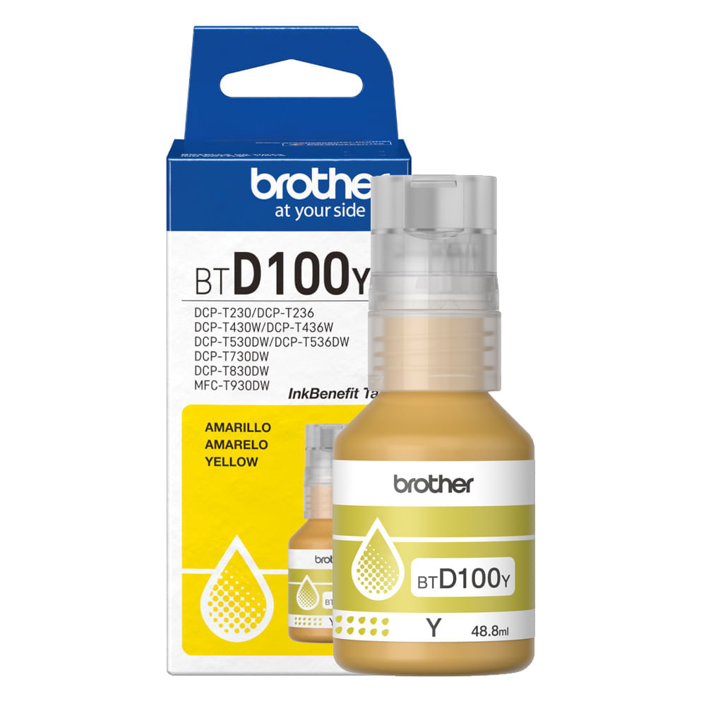Imagen 2 del producto Tinta Brother BTD100Y amarillo rinde hasta 5000 páginas