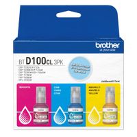 Pack de tintas de colores  BTD100CL3PK rinde hasta 5000 páginas c/u