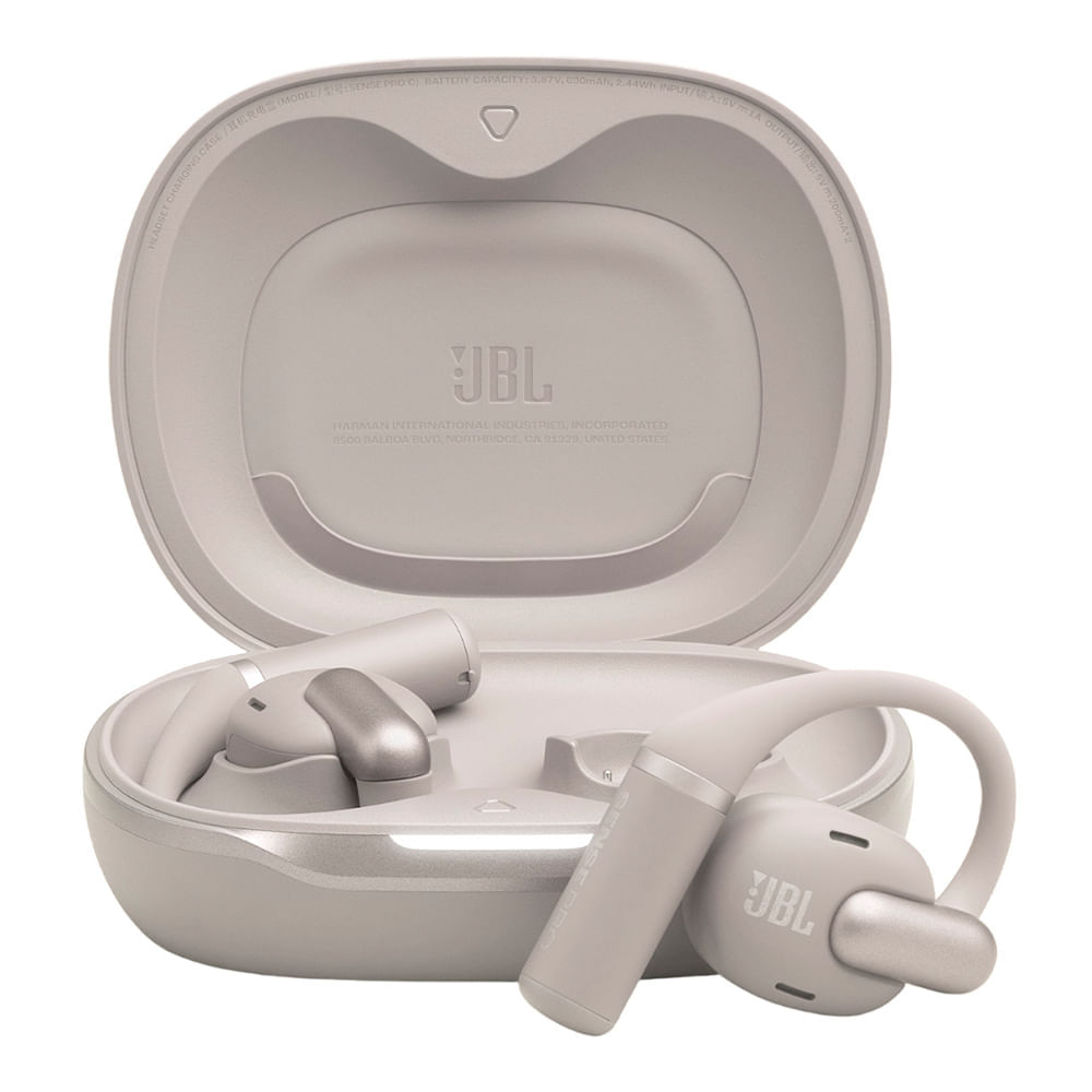 Audífonos bluetooth True Wireless JBL Sense, resistente al agua IP54, con micrófono, duración máx. 38 horas con estuche, gris