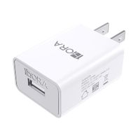 Cargador de pared 1Hora,  5V-2A, 10W, blanco