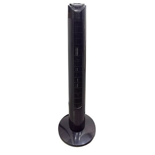 Ventilador de torre Westminster 32", panel digital, control remoto, 45W, oscilaión amplia, 3 velocidades, negro