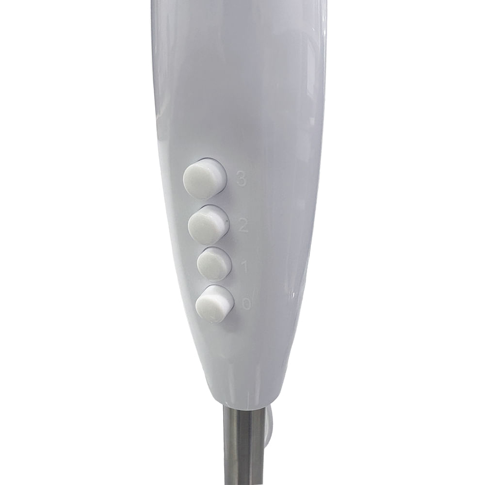 Imagen 2 del producto Ventilador de pedestal Westminster 16"", 45W, altura regulable, 3 velocidades, blanco