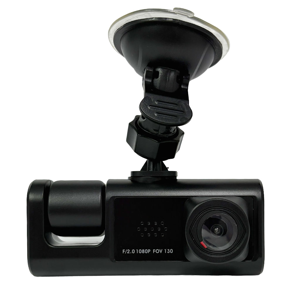 Cámara para autos Ottoware DashCam 120°, sistema de 3 cámaras, Full HD 1080P, visión nocturna, grabación en bucle, sensor de impacto, negro