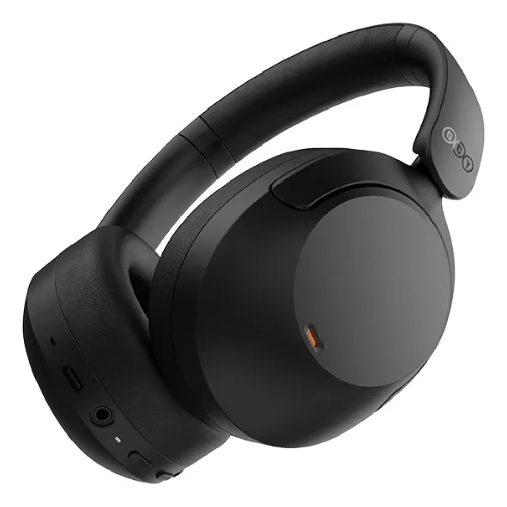 Imagen 2 del producto Audífonos bluetooth over ear QCY H4, cancelación de ruido, hasta 70 horas, IPX5, control de música y llamadas, negro