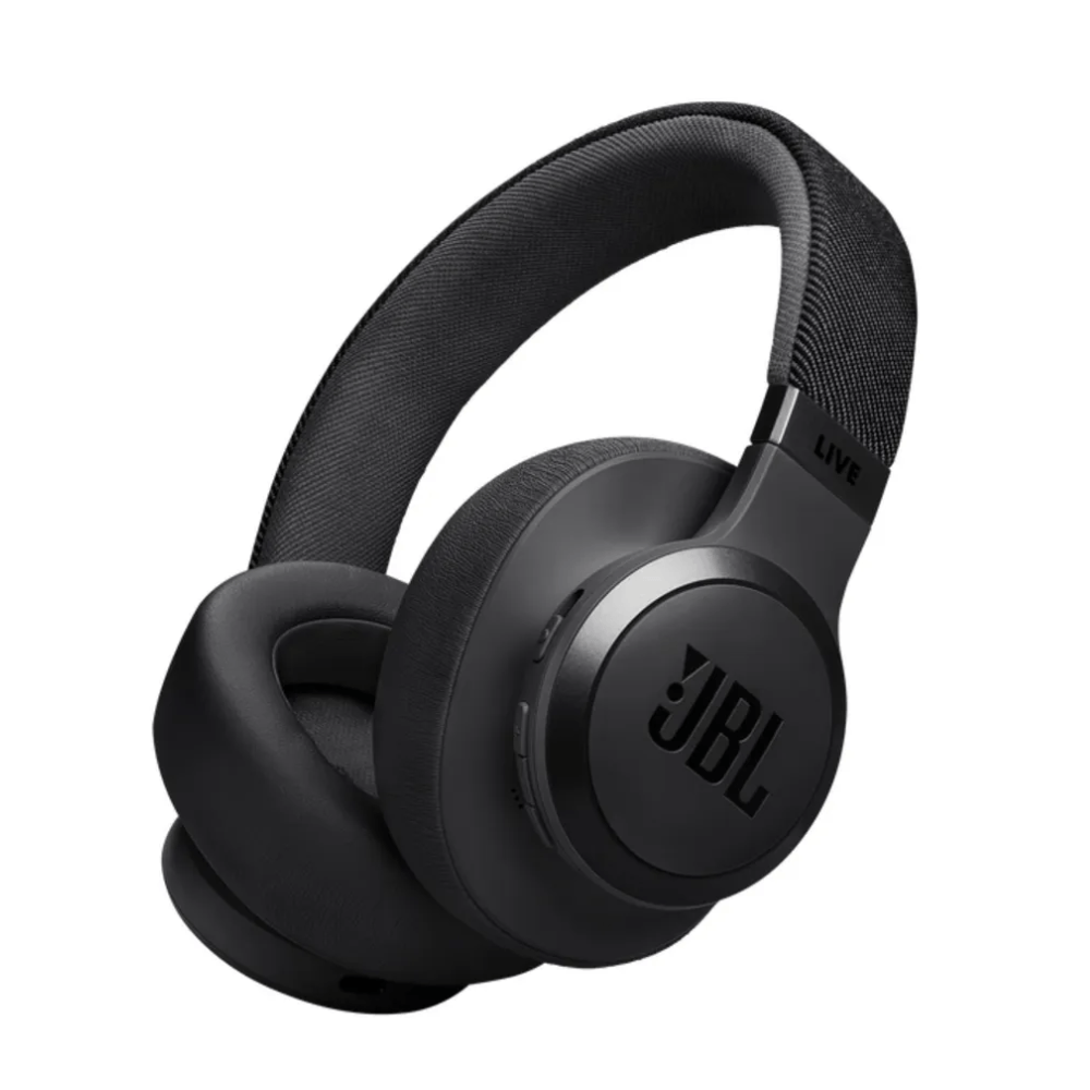 Imagen 1 del producto Audífonos bluetooth over ear JBL Live 770NC, cancelación de ruido, hasta 65 horas, control de música y llamadas, negro