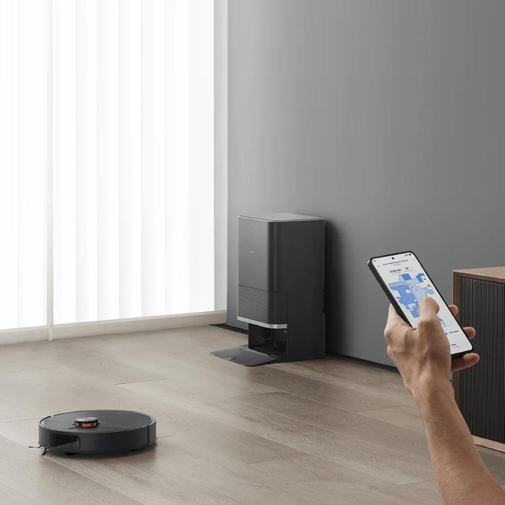Imagen 2 del producto Aspiradora robot Xiaomi X20 Max 8000Pa, base multifunción, navegación láser LDS, mopas dobles, hasta 160 min, negro
