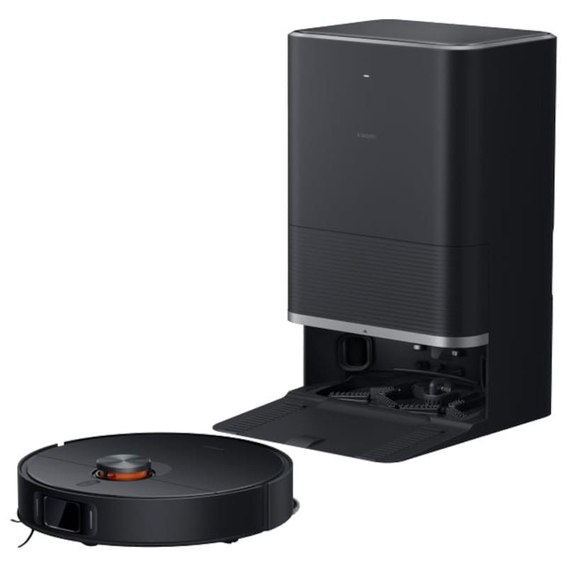 Aspiradora robot Xiaomi X20 Max 8000Pa, base multifunción, navegación láser LDS, mopas dobles, hasta 160 min, negro