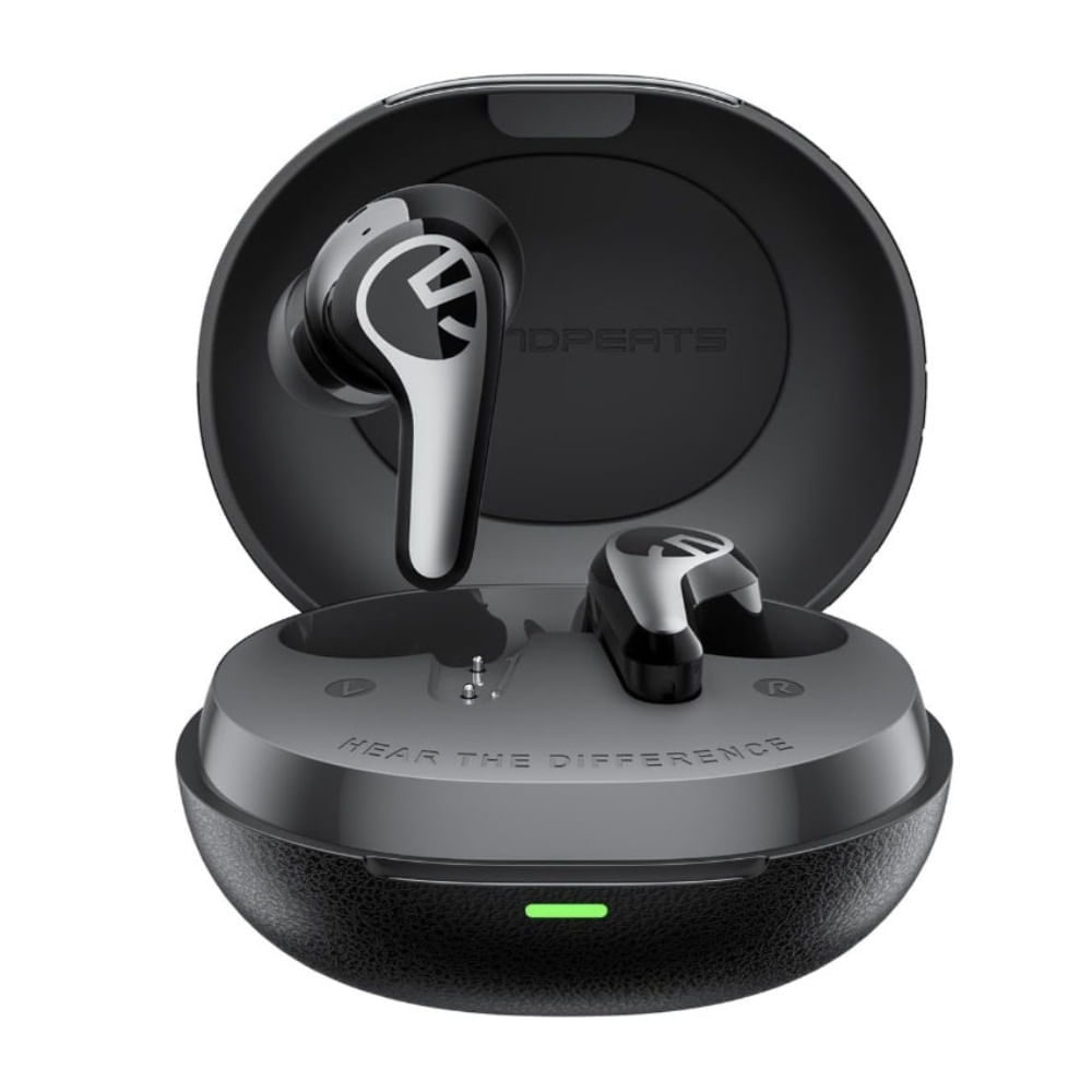 Audífonos bluetooth in ear SoundPeats C30, cancelación de ruido, micrófono incorporado, máx. 52 horas, control de música y llamadas, negro