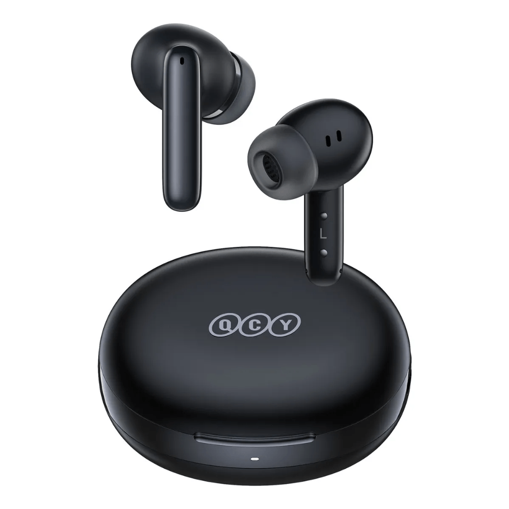 Audífonos bluetooth True Wireless QCY T13 ANC2, cancelación de ruido,  resistente al agua IPX5, duración máx. 30 horas con estuche, negro