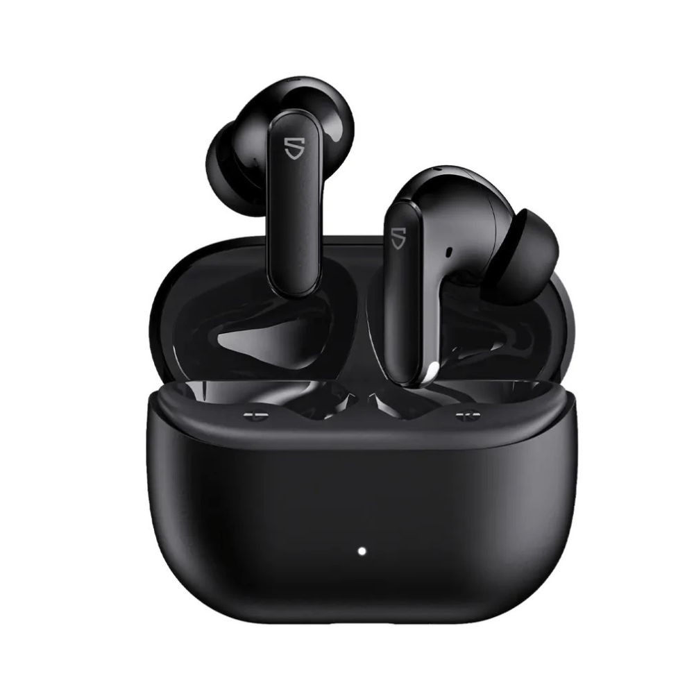 Audífonos bluetooth True Wireless SoundPeats Q3 Pro, cancelación de ruido,  resistente al agua IP55, duración máx. 42 horas con estuche, negro