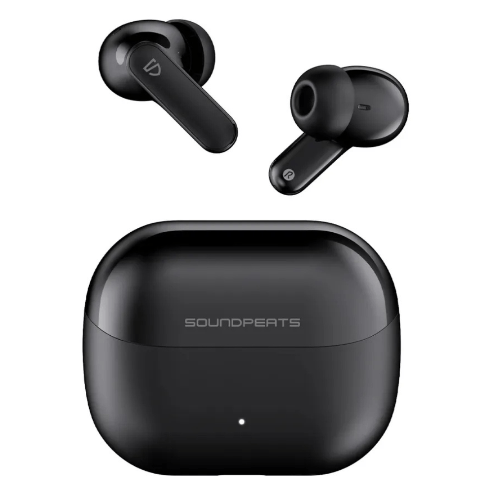 Imagen 2 del producto Audífonos bluetooth True Wireless SoundPeats Q3 Pro, cancelación de ruido,  resistente al agua IP55, duración máx. 42 horas con estuche, negro