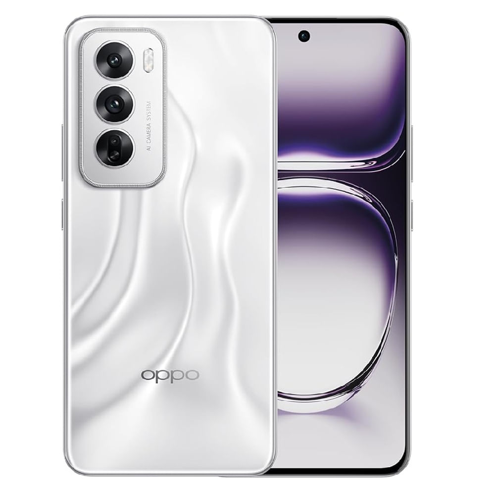 Celular Oppo Reno 12 5G 512GB, 12GB RAM, cámara trasera 50MP y frontal 32MP, pantalla 6.7" gris