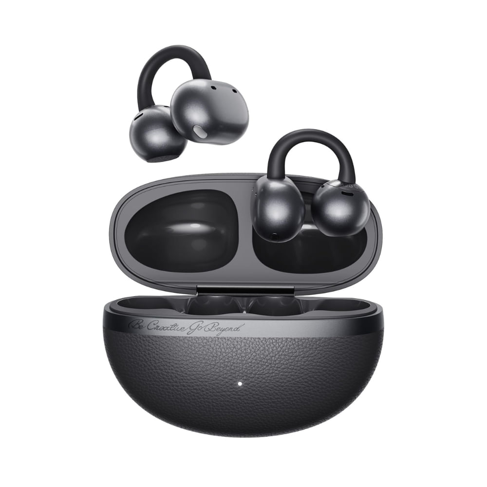 Audífonos bluetooth True Wireless QCY Crossky C50,  resistente al agua IPX5, duración máx. 35 horas con estuche, negro