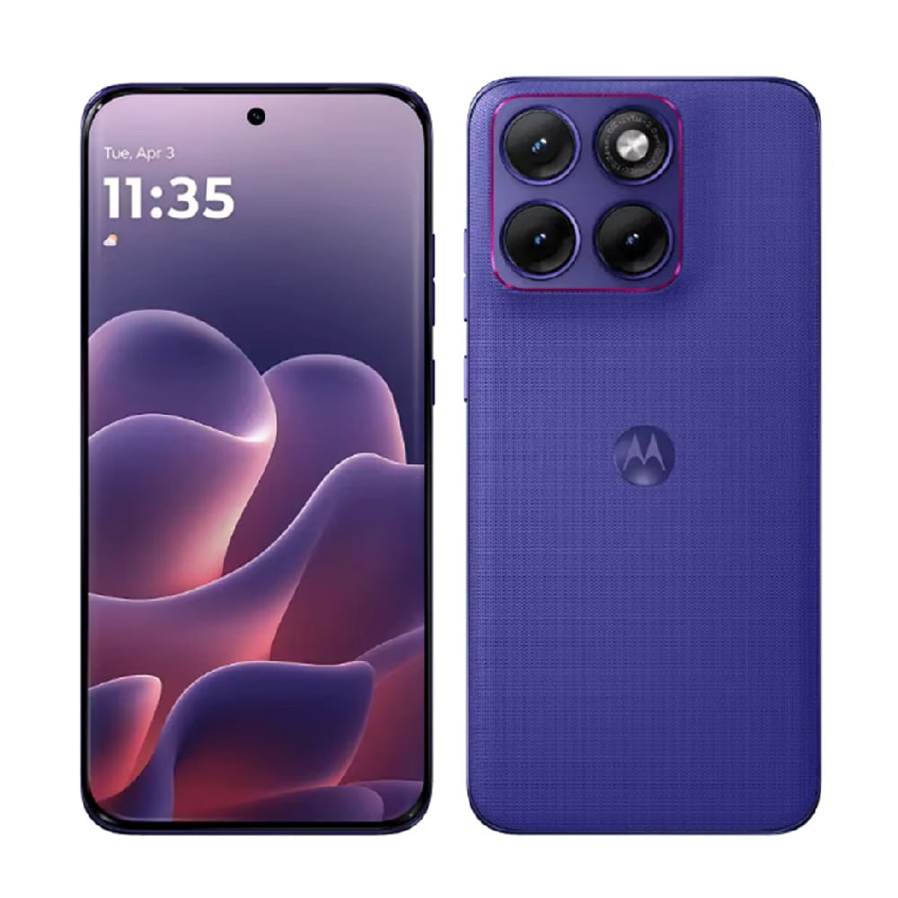 Celular Motorola Edge 70 Fusion 256GB, 8GB RAM, cámara trasera 50MP y frontal 32MP, 6.78", azul