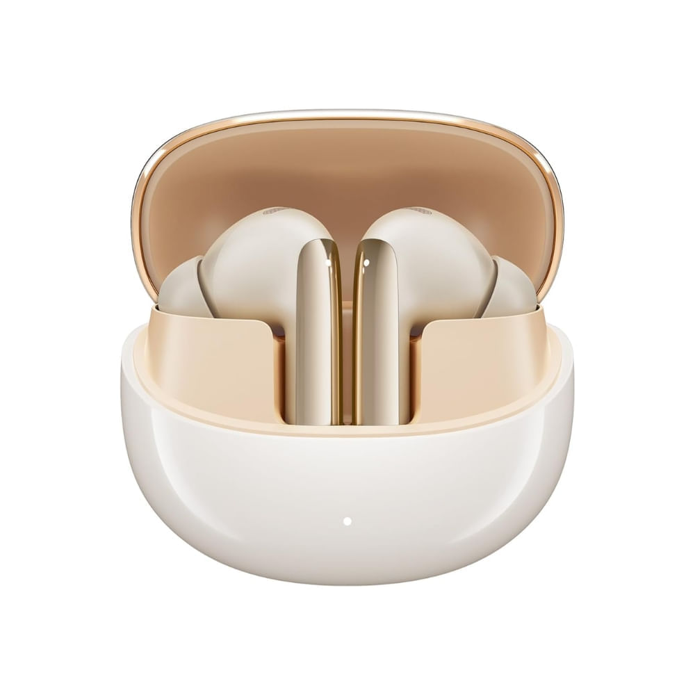 Audífonos bluetooth True Wireless QCY Melobuds pro HT08, cancelación de ruido,  resistente al agua IPX5, duración máx. 34 horas con estuche, dorado