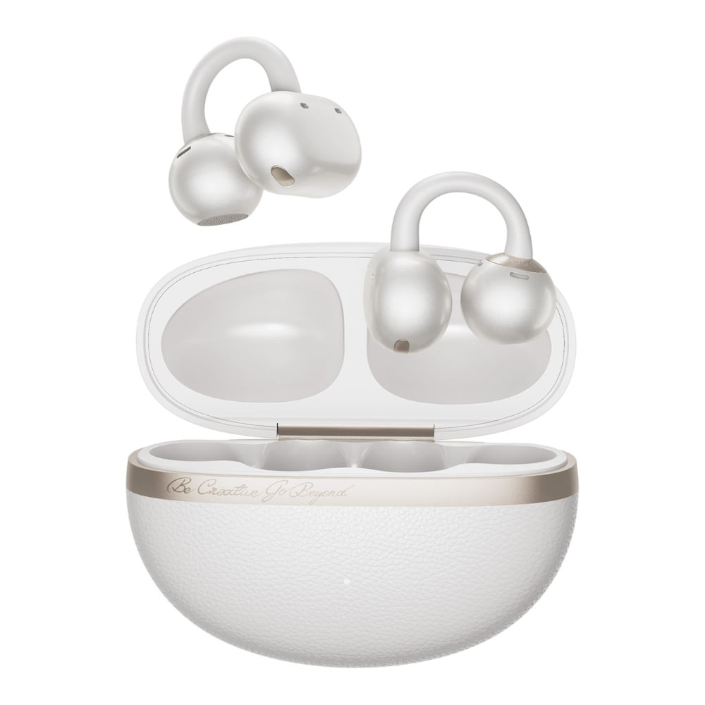 Audífonos bluetooth True Wireless QCY Crossky C50,  resistente al agua IPX5, duración máx. 35 horas con estuche, blanco